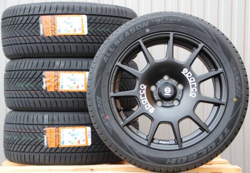 Räder Alufelgen Sparco Terra 18 Zoll schwarz matt 255/45 R18 Allwetterreifen