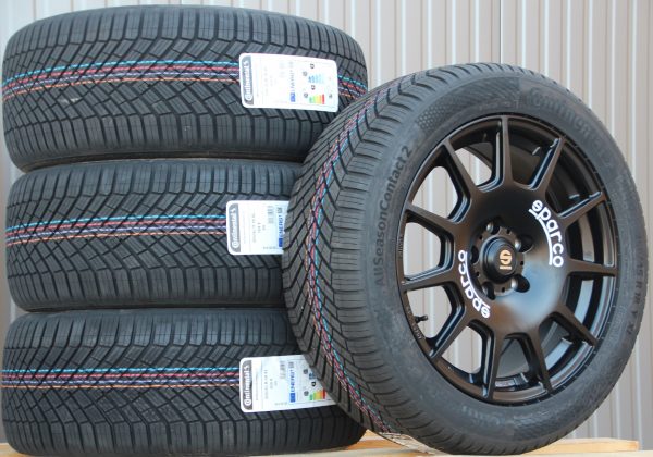 Räder Sparco Terra schwarz 18 Zoll Alufelgen + Continental Allwetterreifen - Image 2