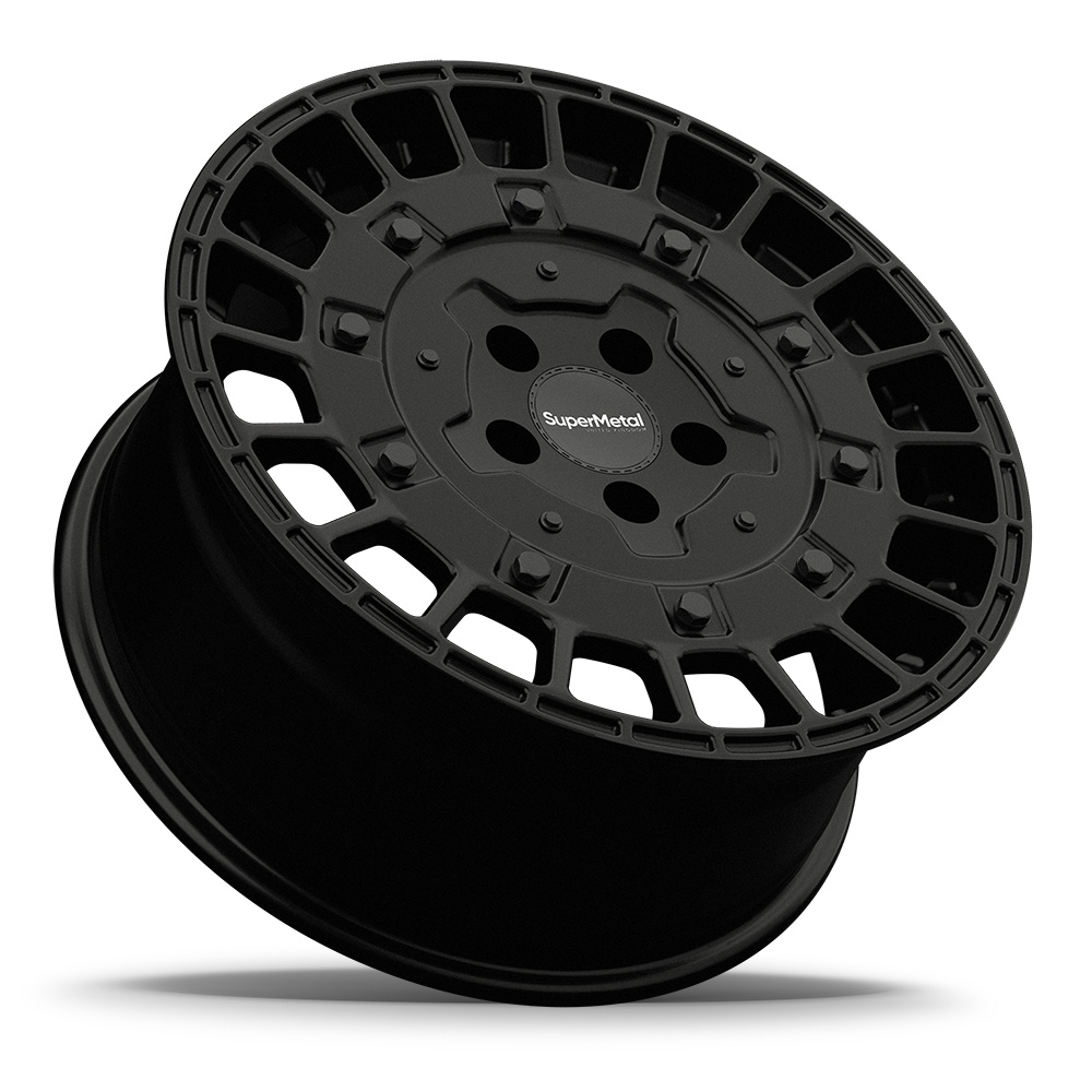 Alufelgen SuperMetal Rig 7,5x17 ET48 schwarz matt