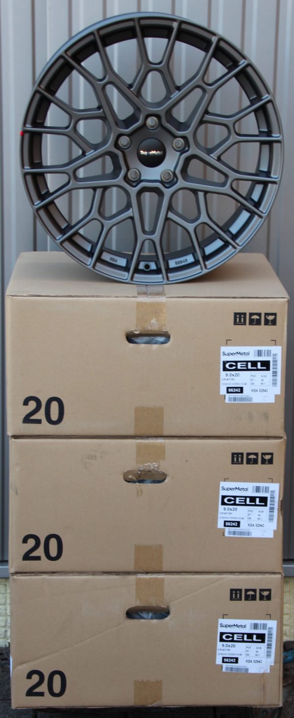 Alufelgen SuperMetal Cell 9x20 ET45 matt grey – Bild 2