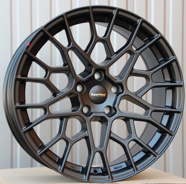 Alufelgen SuperMetal Cell 9x20 ET45 schwarz matt – Bild 2