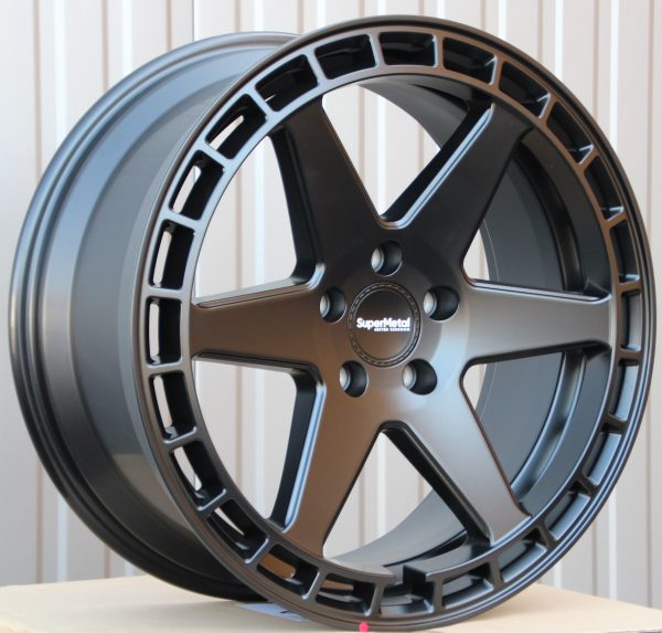Alufelgen SuperMetal Charger 9x20 ET45 schwarz matt – Bild 2