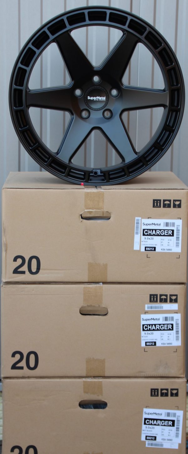 Alufelgen SuperMetal Charger 9x20 ET45 schwarz matt – Bild 4