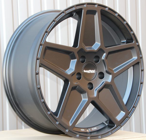 Alufelgen SuperMetal Rocket 9x20 ET45 schwarz matt