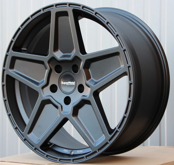 Alufelgen SuperMetal Rocket 9x20 ET45 schwarz matt – Bild 4