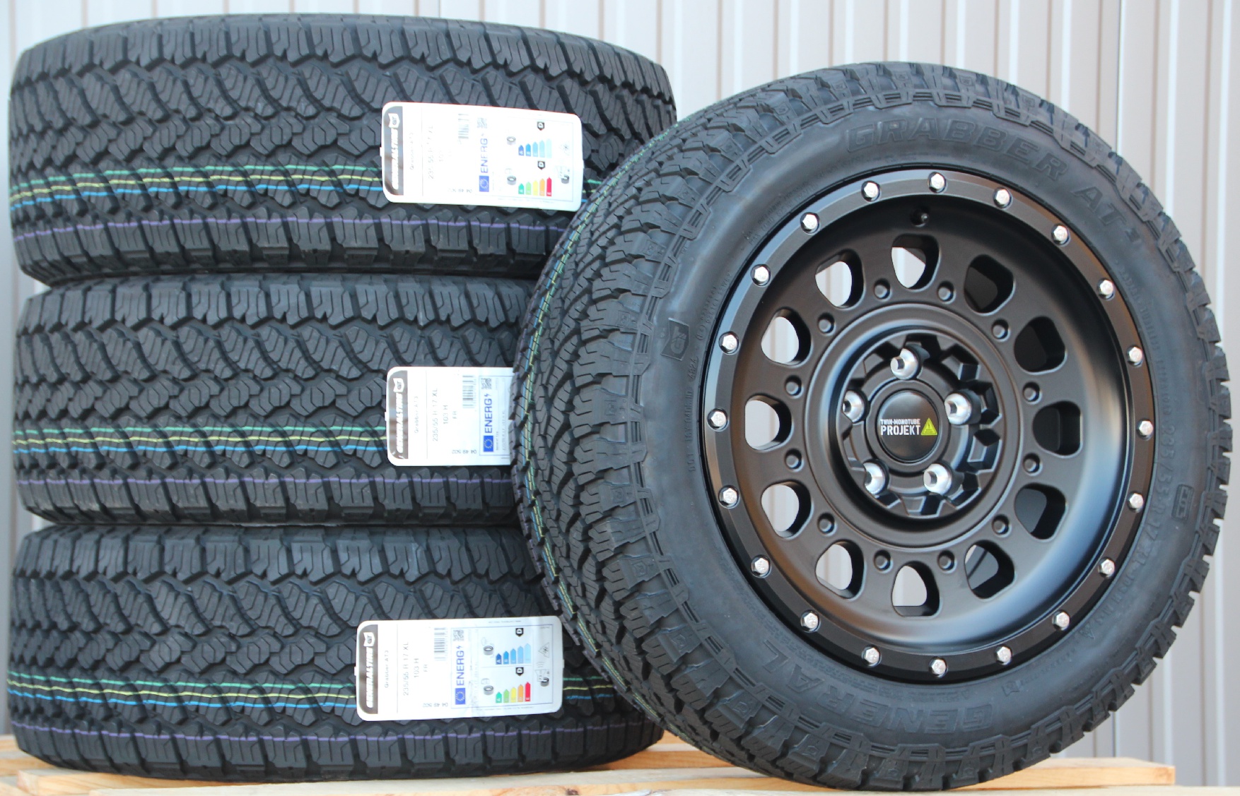 Räder Alufelgen Twin Monotube AT3 mit Ring 17 Zoll + General Grabber AT3 All Terrain Off Road – Bild 3