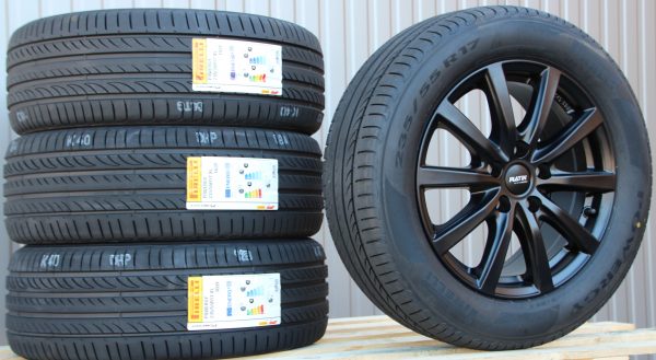 Räder Alufelgen Platin P69 schwarz 17 Zoll + Pirelli Sommerreifen - Image 2