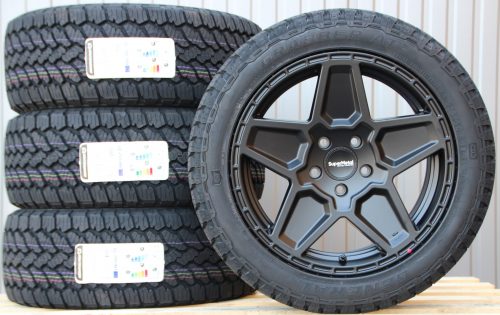18 Zoll Räder Alufelgen Supermetal Rocket matt black + General Grabber AT3 All Terrain 235/50 R18 101H