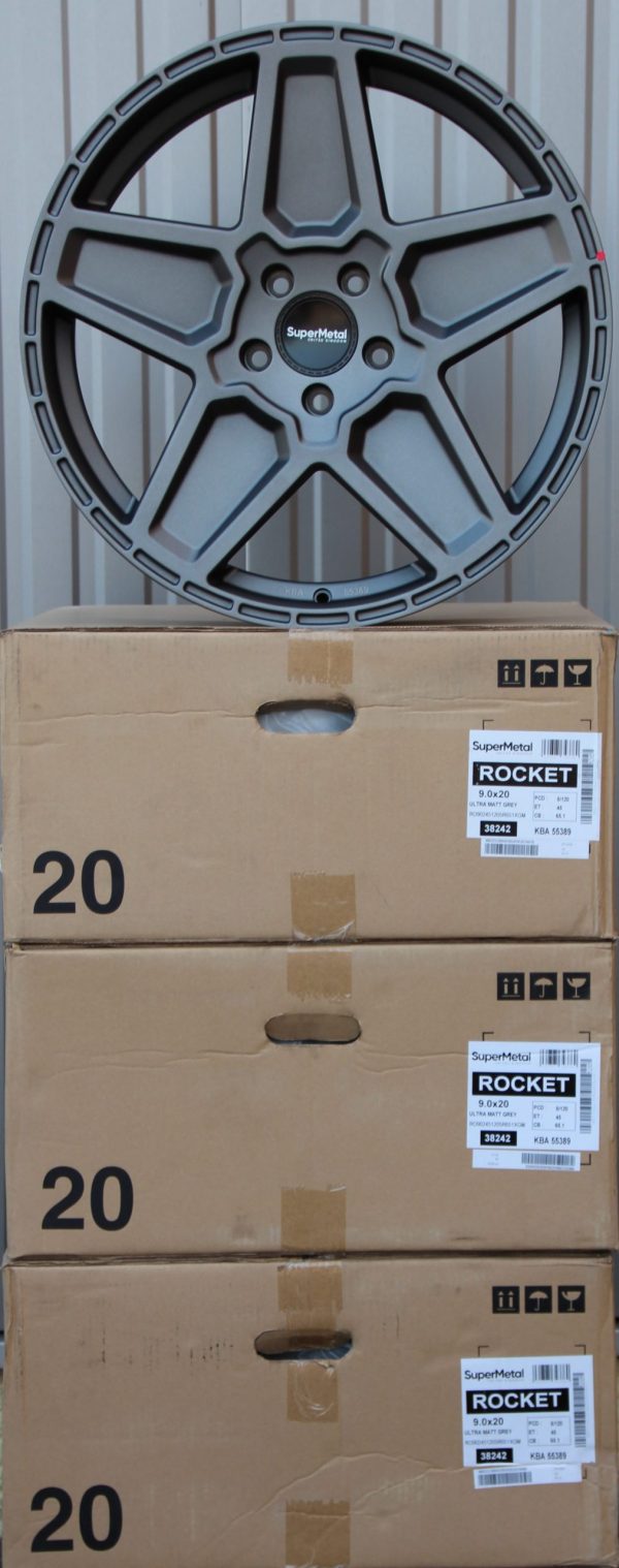 Alufelgen SuperMetal Rocket 9x20 ET45 matt grau – Bild 4