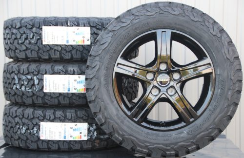 Komplettradsatz Alufelgen Borbet schwarz + 215/65 R16 103S BF Goodrich All Terrain T/A KO2