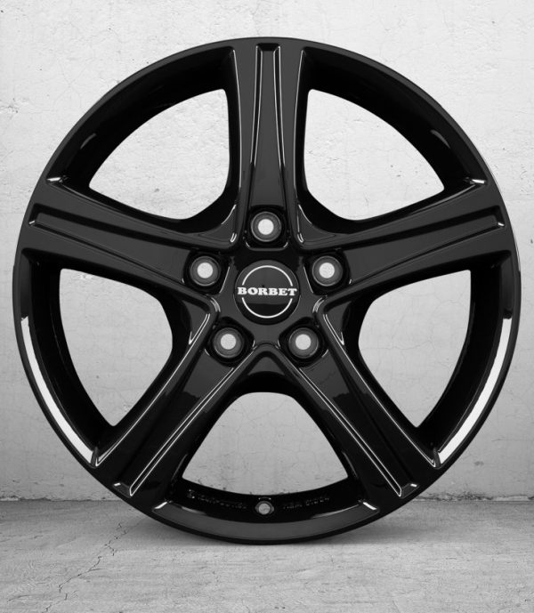 Satz Alufelgen 16 Zoll Borbet CWD schwarz glanz - Image 2