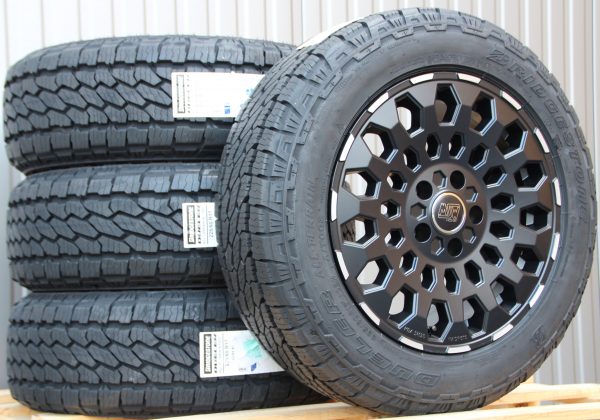 Räder Alufelgen MSW99 schwarz poliert 17 Zoll + Bridgestone Dueler AT-002 All Terrain Off Road – Bild 4