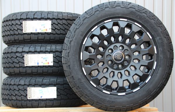 Räder Alufelgen MSW99 schwarz poliert 17 Zoll + Bridgestone Dueler AT-002 All Terrain Off Road – Bild 3