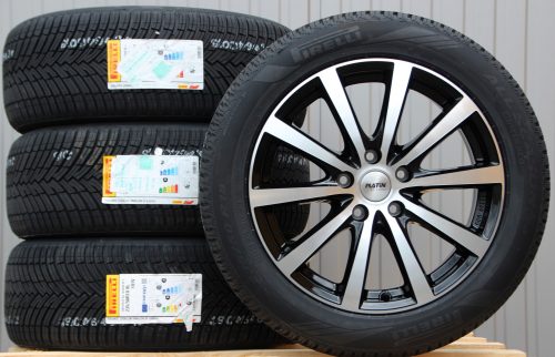 Satz Räder Alufelgen P69 18 Zoll schwarz poliert Pirelli Allwetterreifen