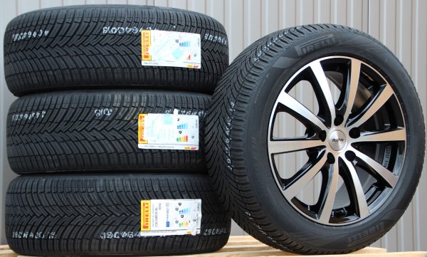 Satz Räder Alufelgen P69 18 Zoll schwarz poliert Pirelli Allwetterreifen - Image 2