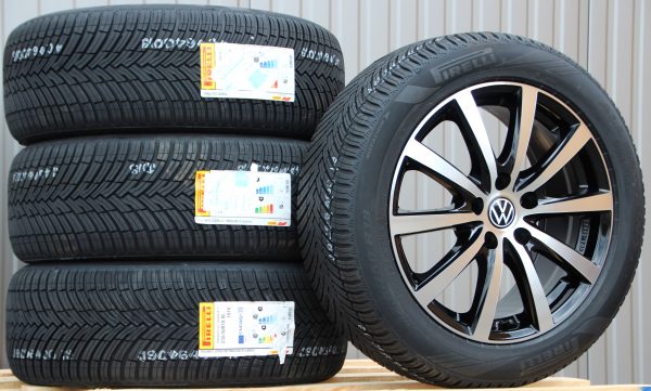 Satz Räder Alufelgen P69 18 Zoll schwarz poliert Pirelli Allwetterreifen - Image 4