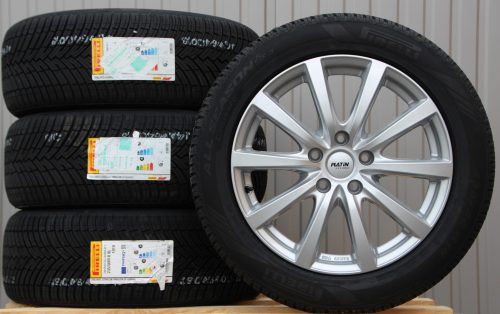 Satz Räder Alufelgen P69 18 Zoll silber Pirelli Allwetterreifen