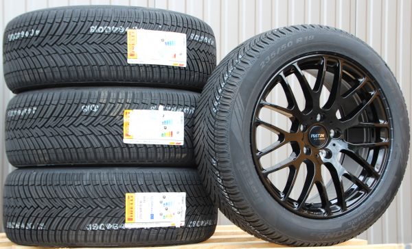 Räder Alufelgen P70 18 Zoll schwarz glanz Pirelli Allwetterreifen - Image 2