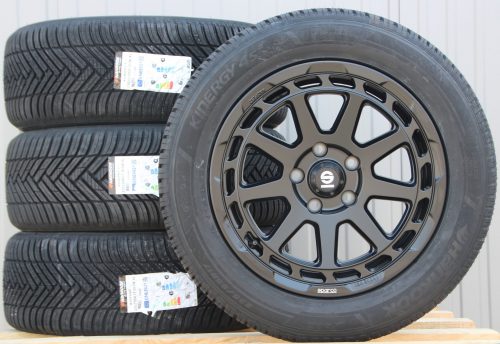 Räder Alufelgen Sparco Gravel 17 Zoll schwarz matt 235/55 R17 Hankook Allwetterreifen