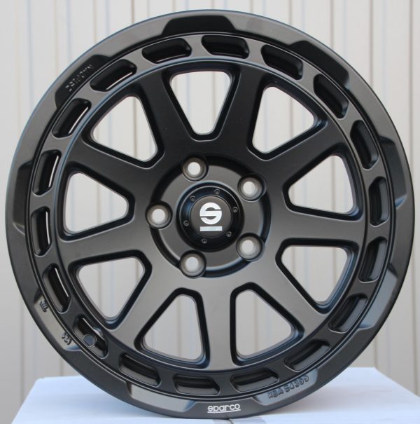 Satz Alufelgen Sparco Gravel 8x18 ET45 schwarz matt - Image 2