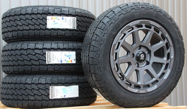 Räder Alufelgen Sparco Gravel graphit 17 Zoll + Bridgestone Dueler AT-002 All Terrain Off Road – Bild 2