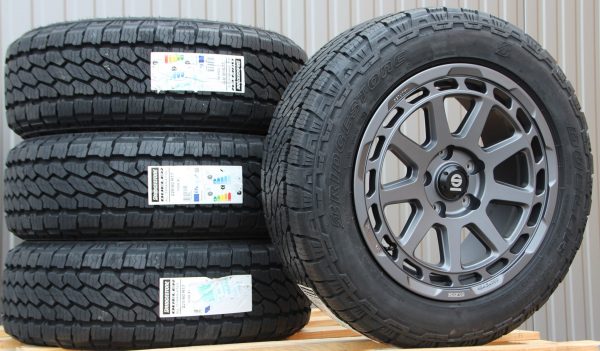 Räder Alufelgen Sparco Gravel graphit 17 Zoll + Bridgestone Dueler AT-002 All Terrain Off Road – Bild 2