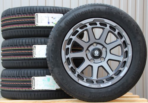 Räder Alufelgen Sparco Gravel grau 17 Zoll + Continental Sommerreifen