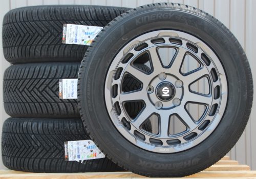 Räder Alufelgen Sparco Gravel 17 Zoll grau matt 235/55 R17 Hankook Allwetterreifen