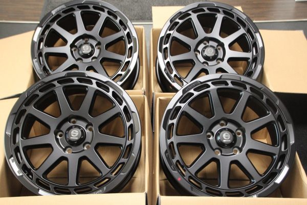 Satz Alufelgen Sparco Gravel 8x18 ET45 schwarz matt - Image 3