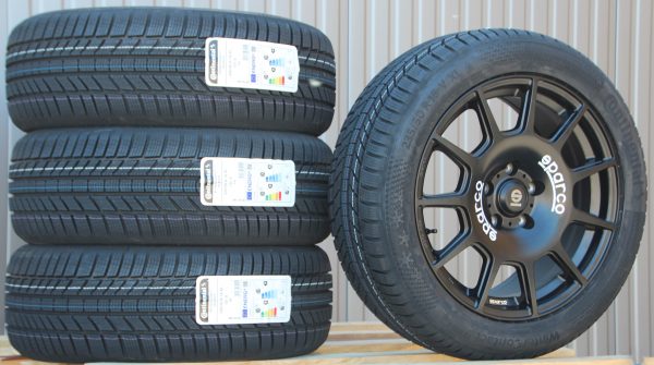 Räder Sparco Terra schwarz 18 Zoll Alufelgen + Continental Winterreifen - Image 2