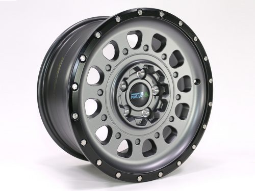 Twin Monotube Projekt AT3 8x17 Stone mit Ring I Alufelgen Twin Monotube Projekt AT3 8x17 ET40 mit Anfahrschutz Stone