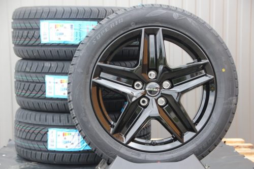 Borbet CWZ Räder schwarz glanz Superia Allwetterreifen VW Bus T5 T6 T6.1 18 Zoll Räder Alufelgen Borbet CWZ schwarz + Allwetterreifen