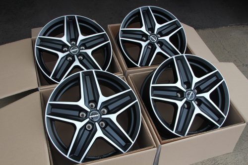 Borbet CWZ Satz Felgen schwarz poliert VW Bus T5 T6 T6.1 Satz Alufelgen 18 Zoll Borbet CWZ schwarz matt poliert