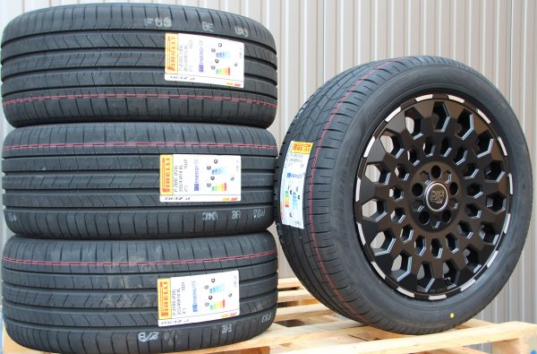 Satz Räder Alufelgen MSW99 18 Zoll schwarz matt Lip polished + Pirelli PZero PZ4 Sommerreifen – Bild 4