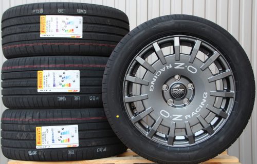Satz Räder Alufelgen OZ Rally Racing Van 18 Zoll graphite + Pirelli PZero PZ4 Sommerreifen
