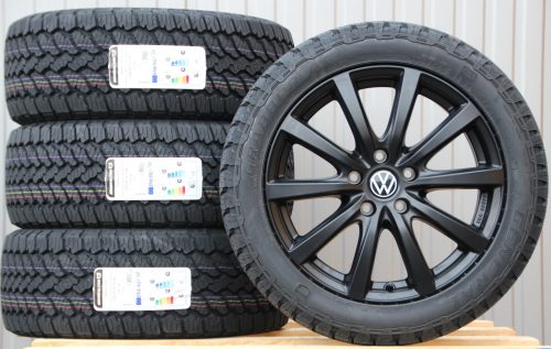 Platin P69 8x18 schwarz matt 235 50 18 General Grabber AT3 VW 18 Zoll Räder Alufelgen Platin P69 schwarz + General Grabber AT3 All Terrain mit ABE