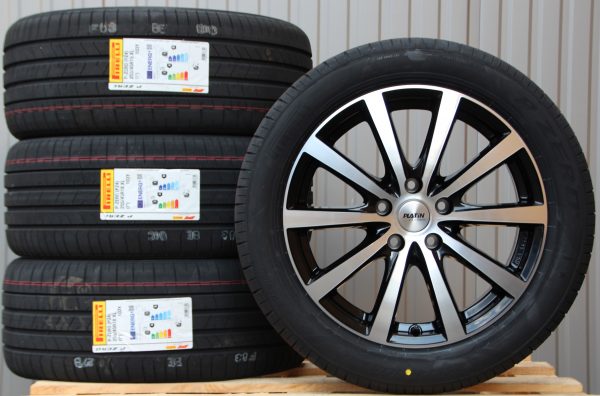 Satz Räder Alufelgen Platin P69 18 Zoll schwarz poliert + Pirelli PZero PZ4 Sommerreifen - Image 3