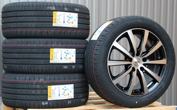 Satz Räder Alufelgen Platin P69 18 Zoll schwarz poliert + Pirelli PZero PZ4 Sommerreifen - Image 4