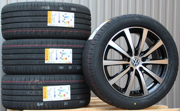 Satz Räder Alufelgen Platin P69 18 Zoll schwarz poliert + Pirelli PZero PZ4 Sommerreifen - Image 2