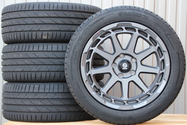 Räder Alufelgen Sparco Gravel 18 Zoll matt grau 255/45 R18 Hankook Sommerreifen
