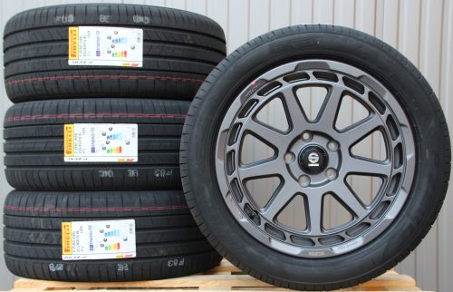 Satz Räder Alufelgen Sparco Gravel 18 Zoll matt graphite + Pirelli PZero PZ4 Sommerreifen