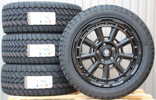 18 Zoll Räder Alufelgen Sparco Sterrato schwarz + General Grabber AT3 All Terrain mit ABE