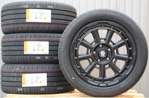 Satz Räder Alufelgen Sparco Sterrato 18 Zoll schwarz matt + Pirelli PZero PZ4 Sommerreifen