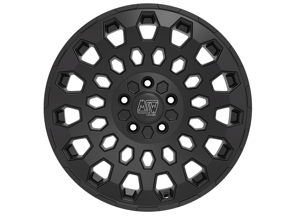 Satz Alufelgen MSW99 8x17 ET45 schwarz matt