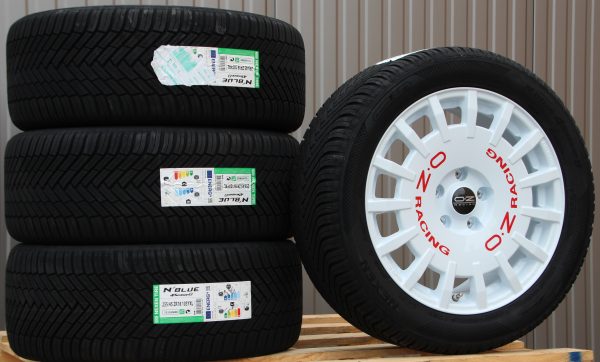 Satz Räder Alufelgen OZ Rally Racing Van weiß 18 Zoll + Nexen Allwetterreifen – Bild 2
