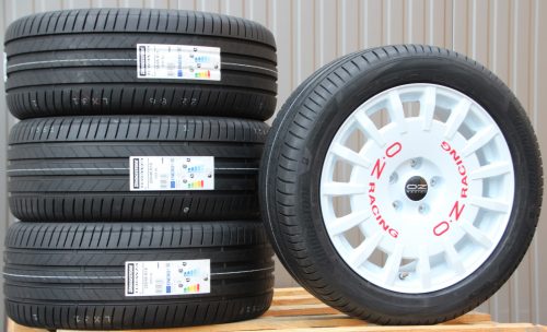 Satz Räder Alufelgen OZ Rally Racing Van weiß 18 Zoll + Bridgestone Sommerreifen