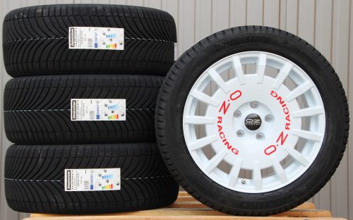 OZ Rally Racing Van 8x18 white 255 45 18 Bridgestone Turanza AllSeason 6 OZ Rally Racing Van white 18 Zoll + Bridgestone Allwetterreifen