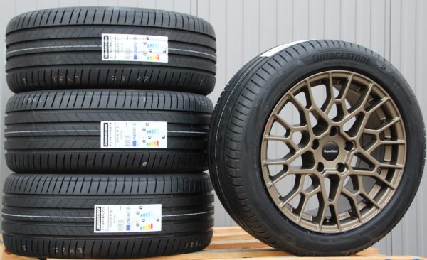 Satz Räder Alufelgen Supermetal Cell 18 Zoll bronze + Bridgestone Sommerreifen – Bild 2