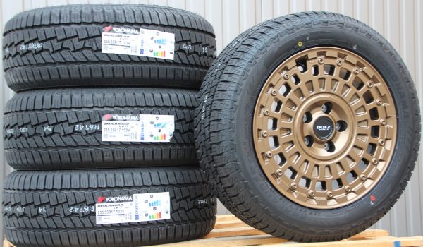 Räder Alufelgen DOTZ Talara 17 Zoll bronze + Yokohama G-061 4CV Off Road Reifen Allwetterreifen – Bild 5