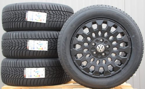 MSW99 8x17 black 235 55 17 Hankook Icept Evo-3 VW Räder Alufelgen MSW99 schwarz 17 Zoll + Hankook Winterreifen